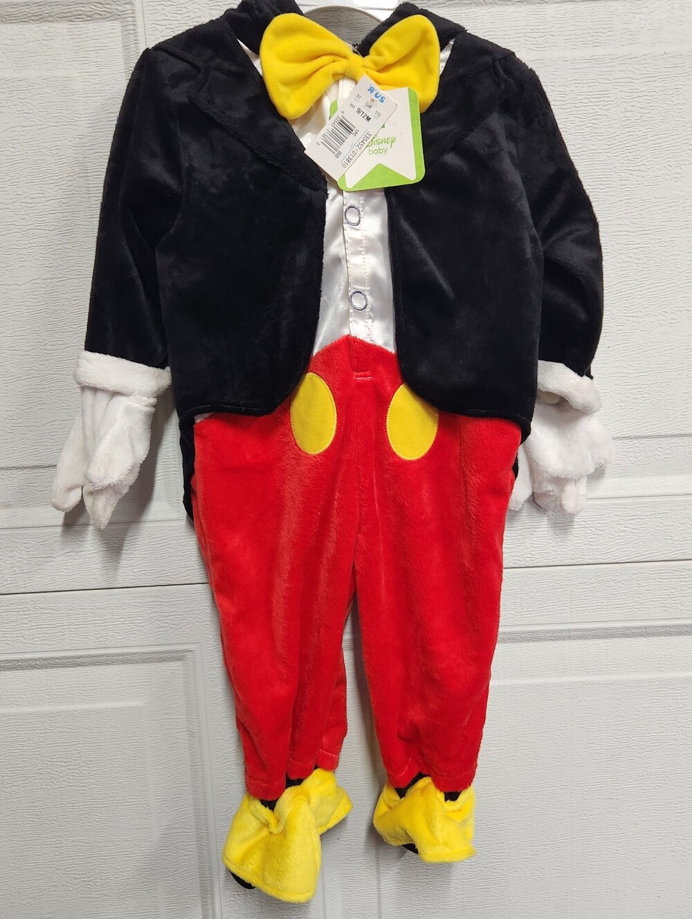 Disney Mickey Mouse Baby Costume Sz 9/12M Toys R Us Halloween - Picture 1 of 14